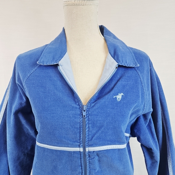 Vintage Wrangler Corduroy Bomber Varsity Jacket size Large - Picture 2 of 9